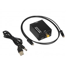 Konverteris optical → RCA su 1m optical laidu, su USB laidu Toslink 